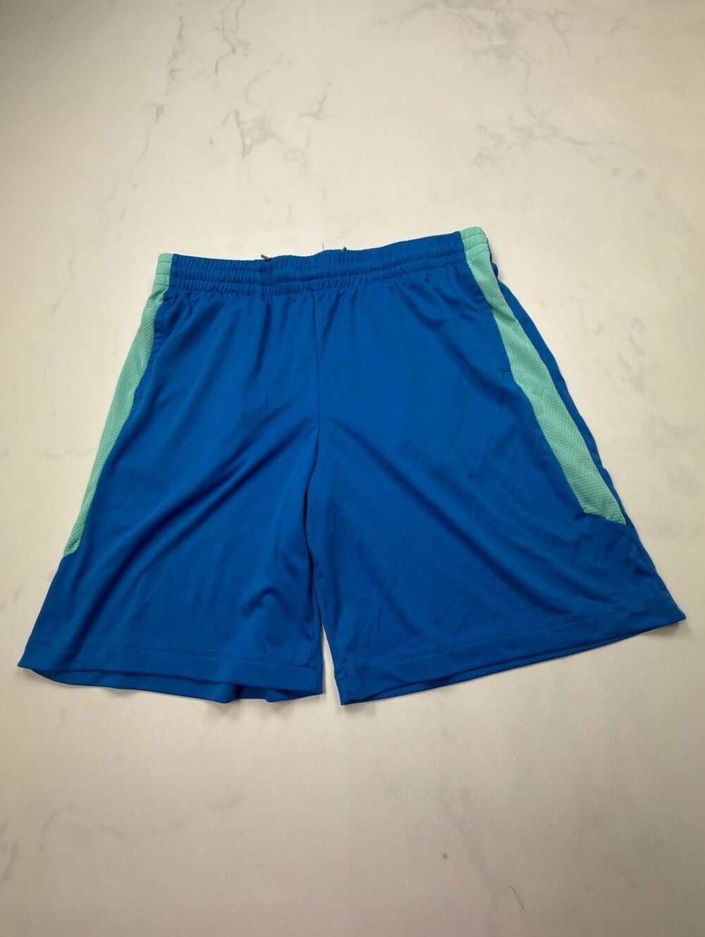 Tek Gear Athletic Shorts Blue 2010s Sporty Casual - Boys XL Husky